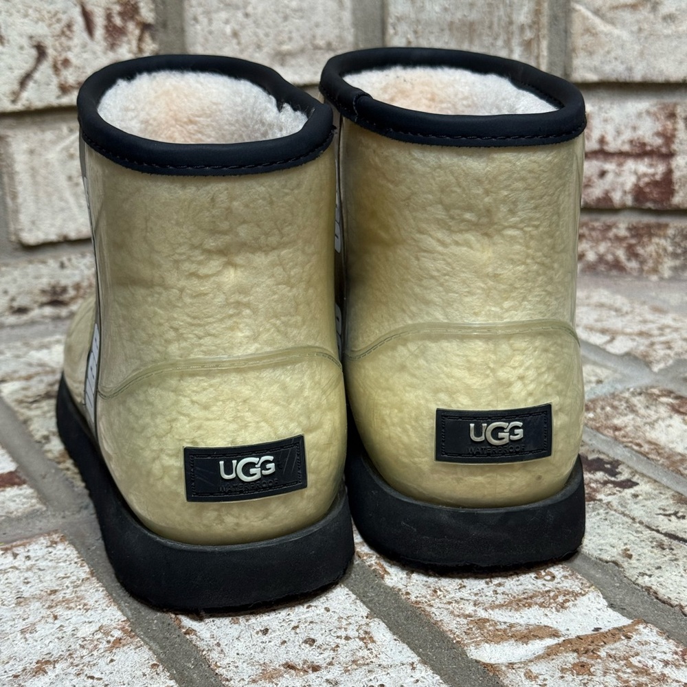 UGG Classic Clear Mini Waterproof Boots in Natural Black - Picture 4 of 9